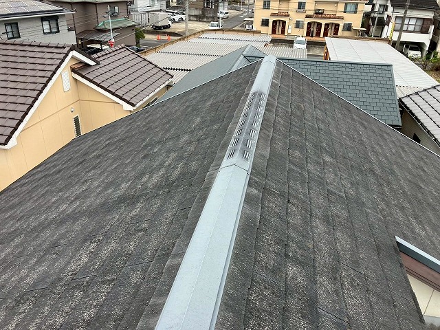 カラーベスト屋根の状態確認